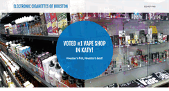 Desktop Screenshot of electroniccigarettesofhouston.com